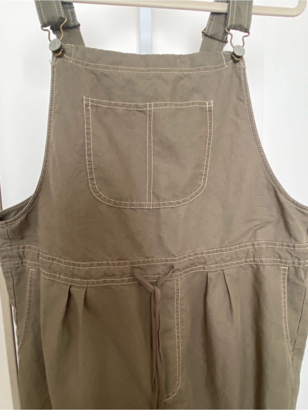 Sundance Olive Green Overalls Large - Picture 2 of 11